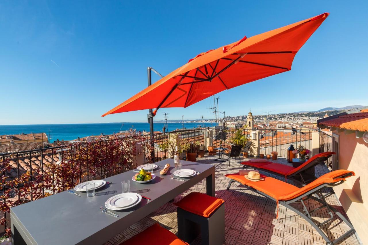 Le Chateau - The Most Beautiful Sight In Old Town, Private Terrace Niza Exterior foto