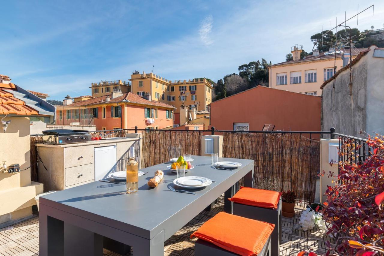 Le Chateau - The Most Beautiful Sight In Old Town, Private Terrace Niza Exterior foto