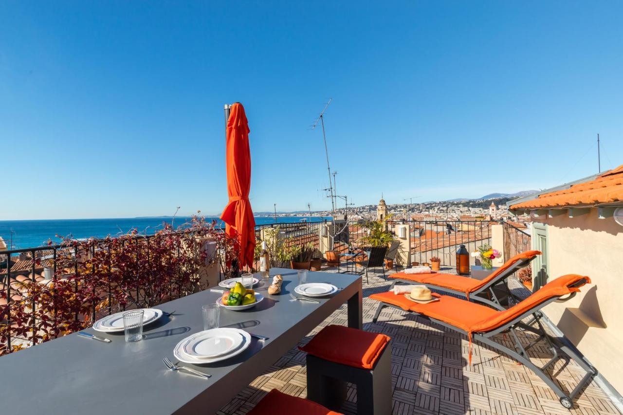Le Chateau - The Most Beautiful Sight In Old Town, Private Terrace Niza Exterior foto