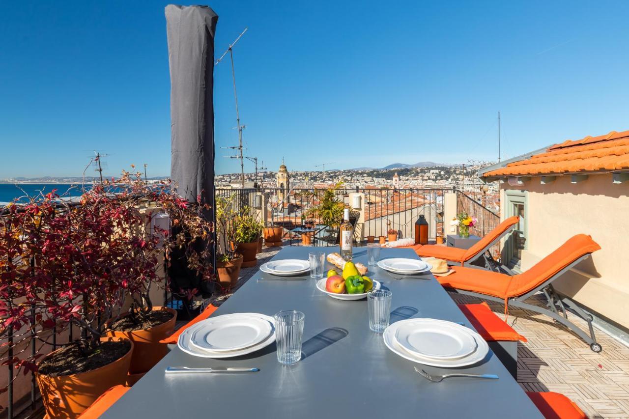 Le Chateau - The Most Beautiful Sight In Old Town, Private Terrace Niza Exterior foto